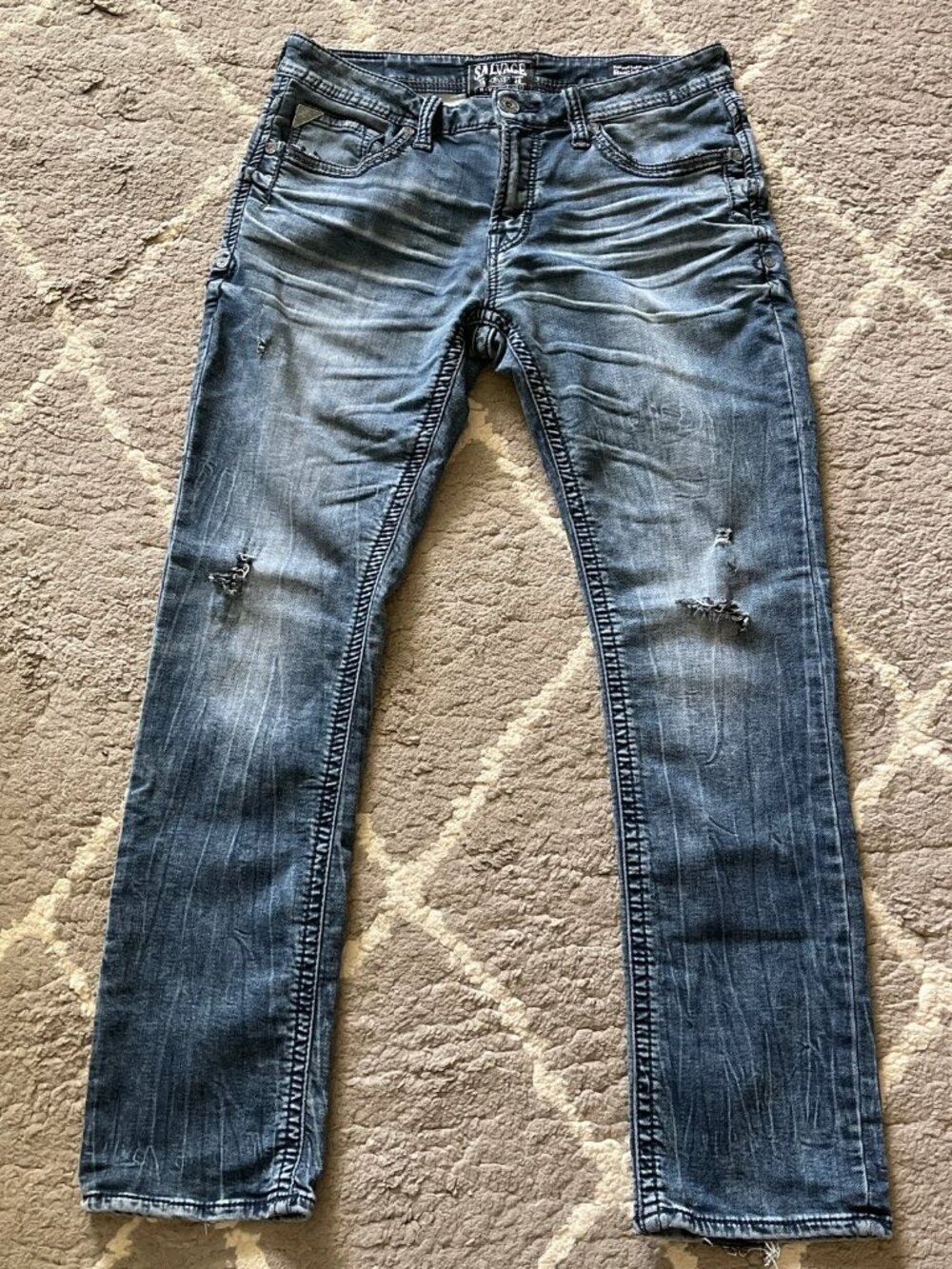 Salvage - Men’s Jeans - 33R - Distressed